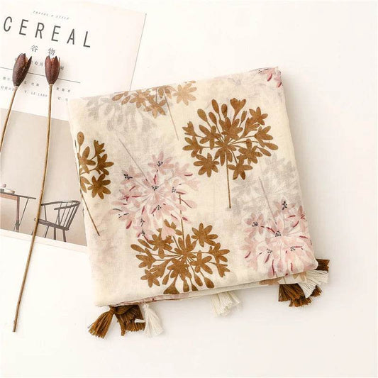 Elegant Floral Print Muslim Hijab Scarf elegant-floral-print-muslim-hijab-scarf-7119295