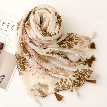 Elegant Floral Print Muslim Hijab Scarf elegant-floral-print-muslim-hijab-scarf-2088073