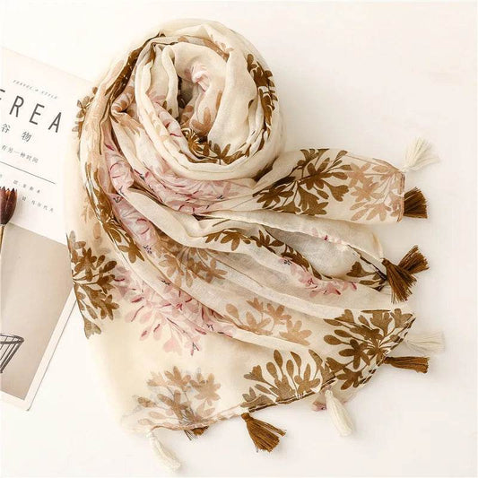 Elegant Floral Print Muslim Hijab Scarf elegant-floral-print-muslim-hijab-scarf-2088073