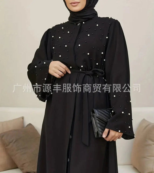 Elegant Long Sleeve Muslim Arab Middle East Pearl Robe Dress Cross - Border New Style ABAYA Women's Fashion Top from China - Fabaya UK Elegant Long Sleeve Muslim Arab Middle East Pearl Robe Dress Cross - Border New Style ABAYA Women's Fashion Top from China S57266e4a8b2146bcaf5033d3e3f7be779