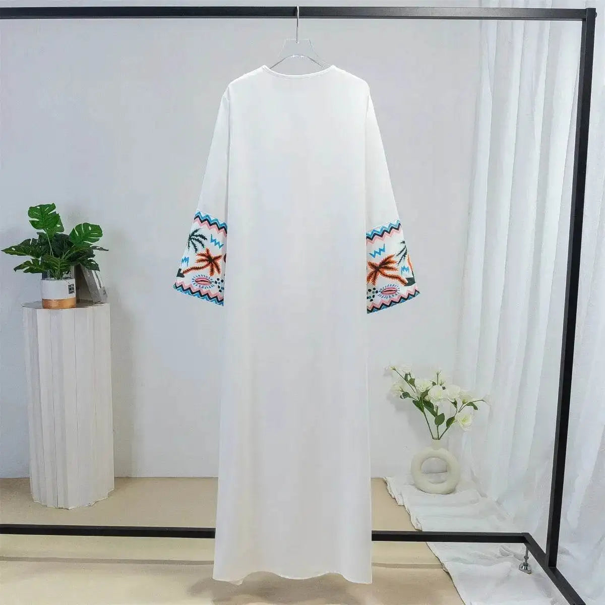 Elegant Printed Maxi Abaya for Ramadan elegant-printed-maxi-abaya-for-ramadan-3581531