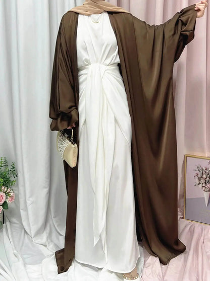 Elegant Puff Sleeve Loose Abaya Robe elegant-puff-sleeve-loose-muslim-abaya-robe-8810836