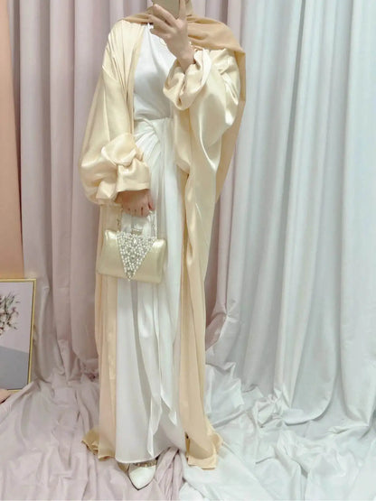 Elegant Puff Sleeve Loose Abaya Robe elegant-puff-sleeve-loose-muslim-abaya-robe-9181426