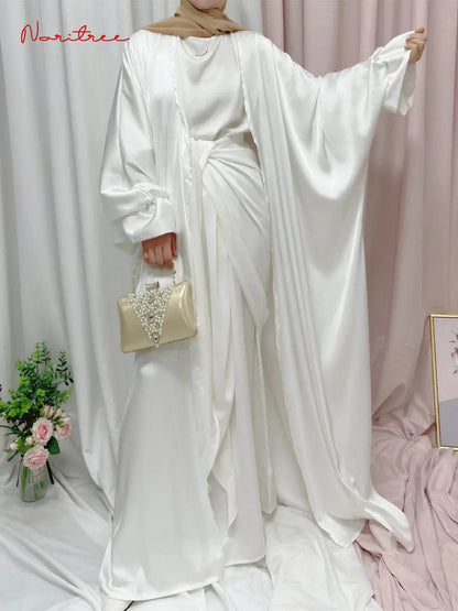 Elegant Puff Sleeve Loose Abaya Robe elegant-puff-sleeve-loose-muslim-abaya-robe-9337710