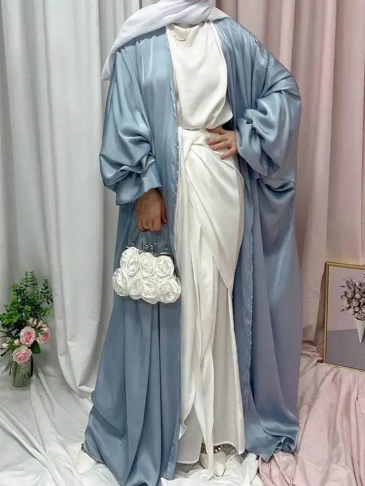 Elegant Puff Sleeve Loose Abaya Robe elegant-puff-sleeve-loose-muslim-abaya-robe-9490507
