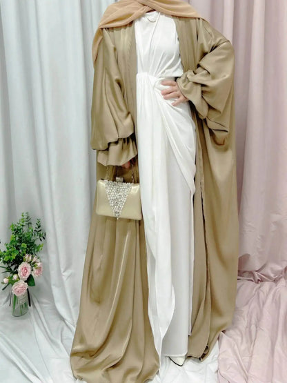 Elegant Puff Sleeve Loose Abaya Robe elegant-puff-sleeve-loose-muslim-abaya-robe-3291910