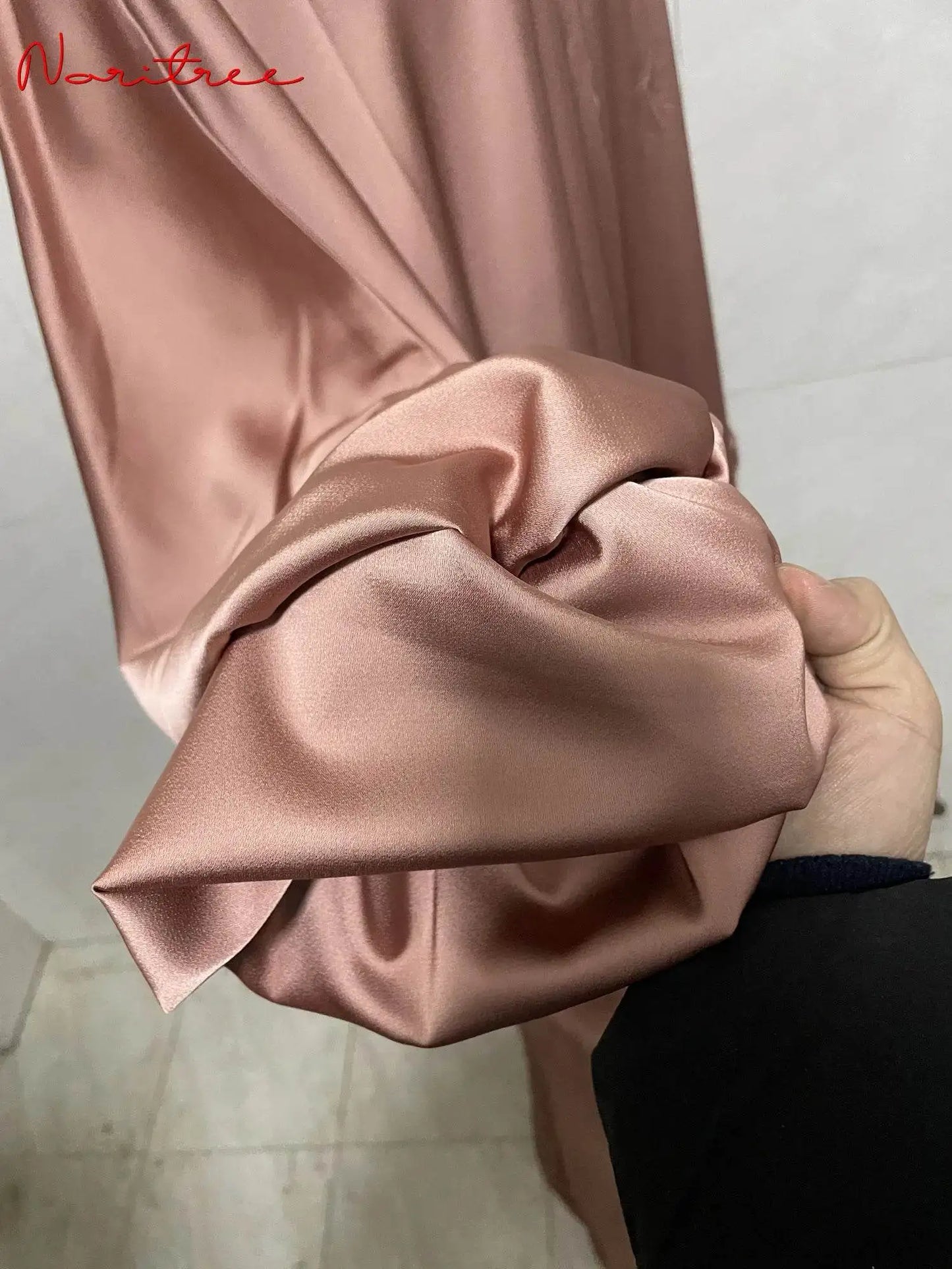 Elegant Puff Sleeve Loose Abaya Robe elegant-puff-sleeve-loose-muslim-abaya-robe-3983197