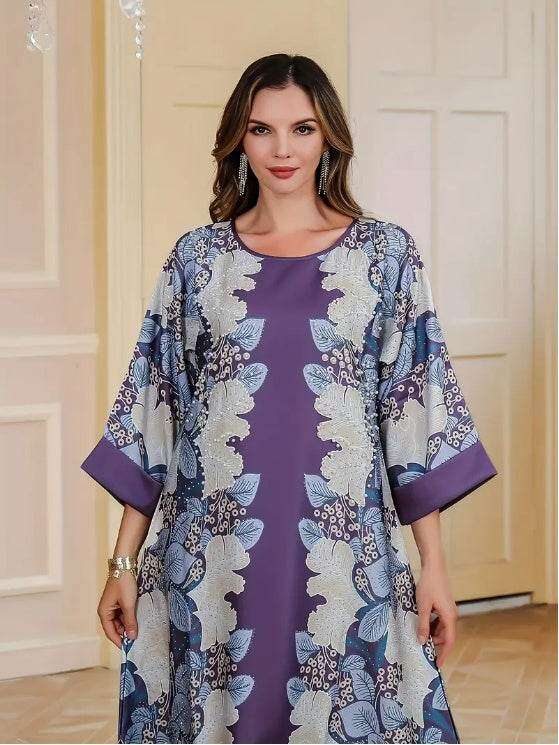 Elegant Violet Floral Print Abaya 4 elegant-violet-floral-print-abaya-6016972