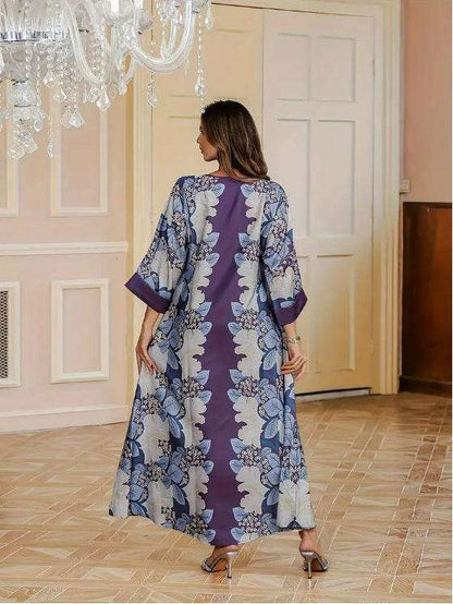 Elegant Violet Floral Print Abaya 4 elegant-violet-floral-print-abaya-7424972