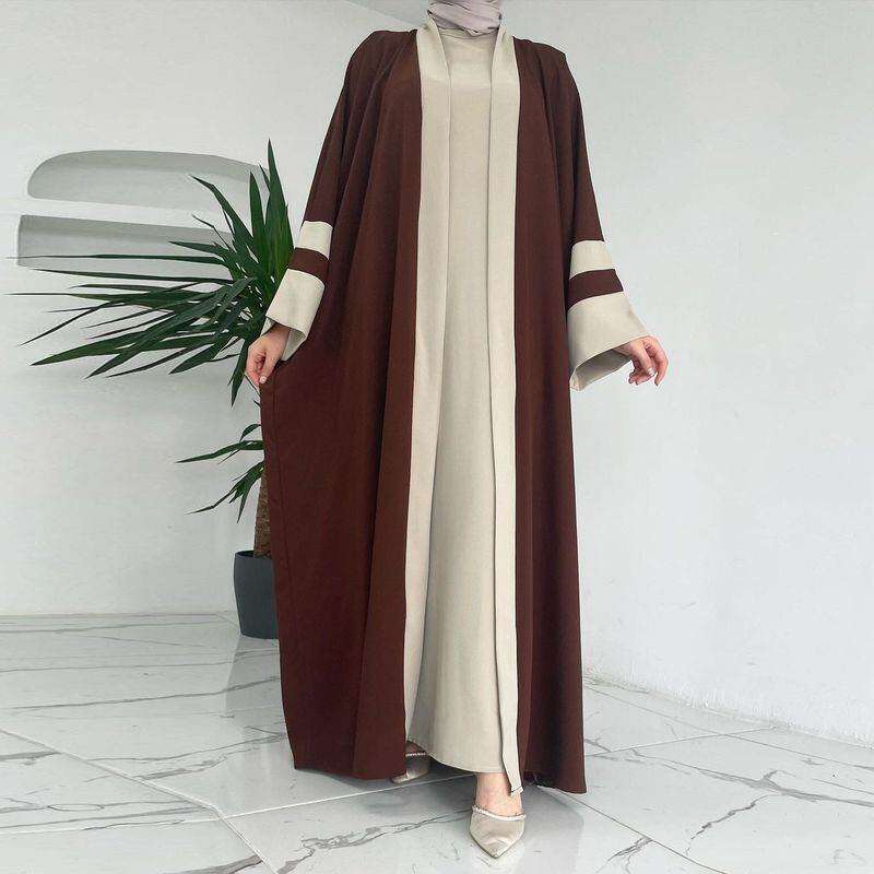 Elegant Women's Abaya Two-Piece Skirt Set elegant-womens-abaya-two-piece-skirt-set-9594052