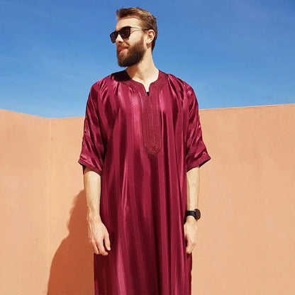 ElzEy Men's Long Sleeve Muslim Abaya Lslamic Dress Middle Eastern Saudi Clothing Moroccan Man Thobe Jubba Kandora Djellaba - Fabaya UK ElzEy Men's Long Sleeve Muslim Abaya Lslamic Dress Middle Eastern Saudi Clothing Moroccan Man Thobe Jubba Kandora Djellaba Ad948cfad985d4eb997c835e846889e67i