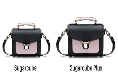 Handmade Leather Sugarcube Handbag - Rose Truffle Sugarcube handmade-leather-sugarcube-handbag-rose-truffle-9743032