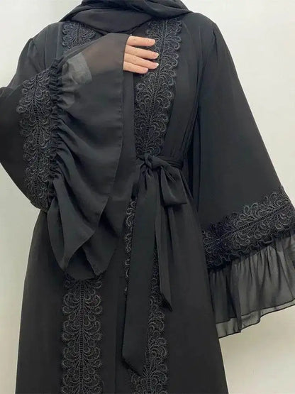 Lace Stitching Full-Length Abaya lace-stitching-full-length-muslim-abaya-8542669