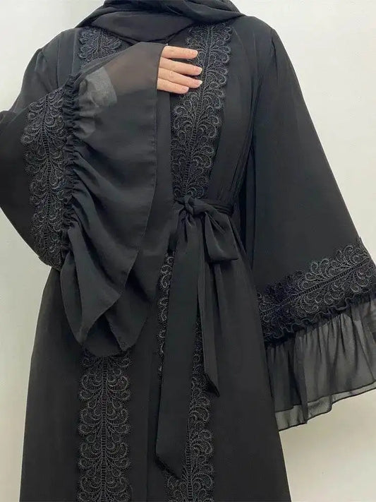 Lace Stitching Full-Length Abaya lace-stitching-full-length-muslim-abaya-8542669