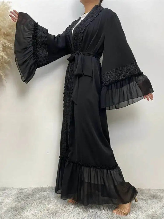 Lace Stitching Full-Length Abaya lace-stitching-full-length-muslim-abaya-1411901