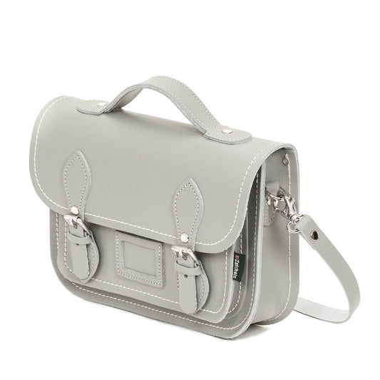 Leather Midi Satchel - Ghost Grey Midi Satchel leather-midi-satchel-ghost-grey-2108673