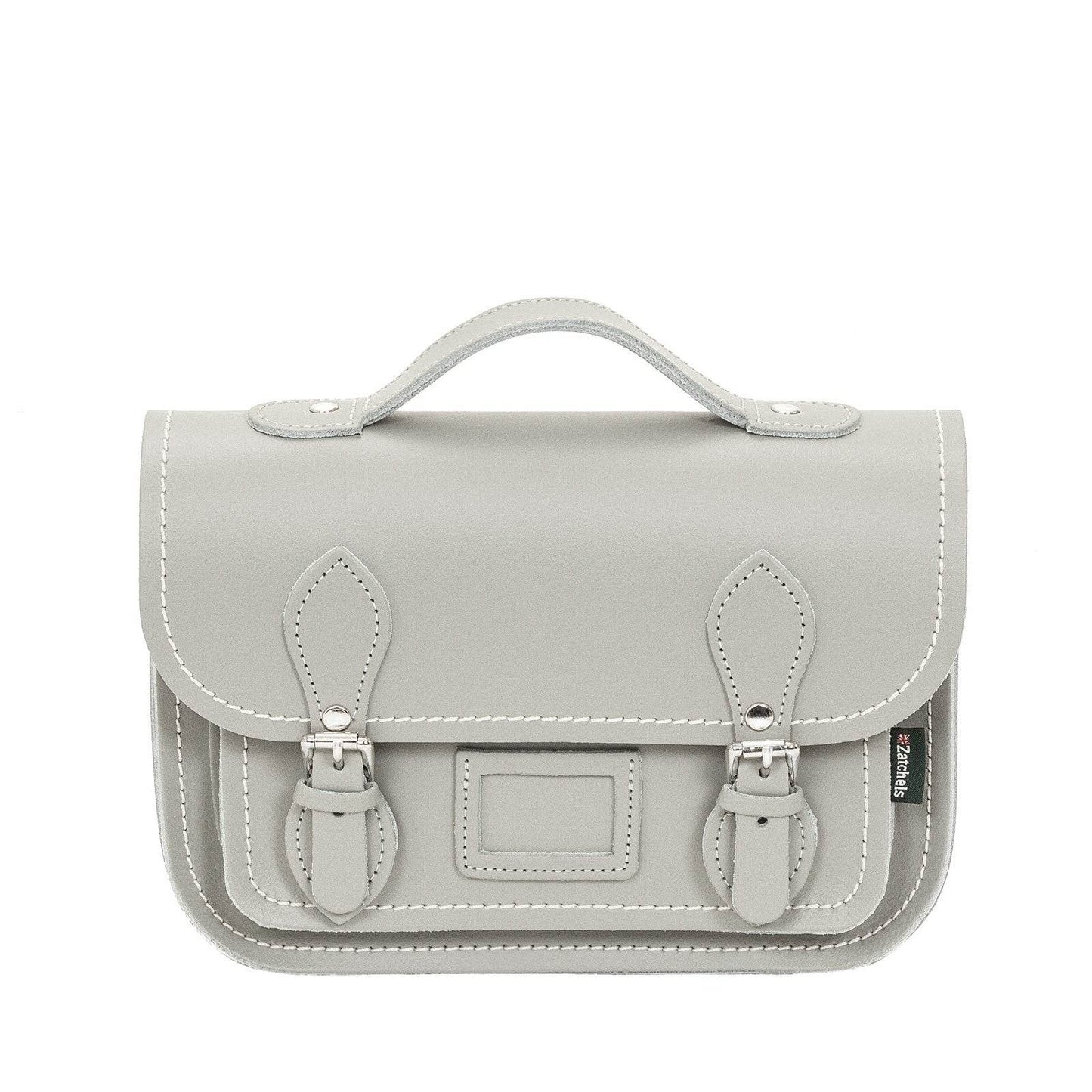 Leather Midi Satchel - Ghost Grey Midi Satchel leather-midi-satchel-ghost-grey-8685418