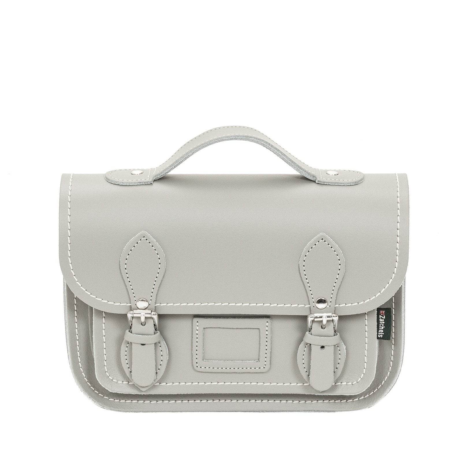 Leather Midi Satchel - Ghost Grey Midi Satchel leather-midi-satchel-ghost-grey-8685418