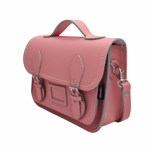 Leather Midi Satchel - Pastel Pink Midi Satchel leather-midi-satchel-pastel-pink-8905321