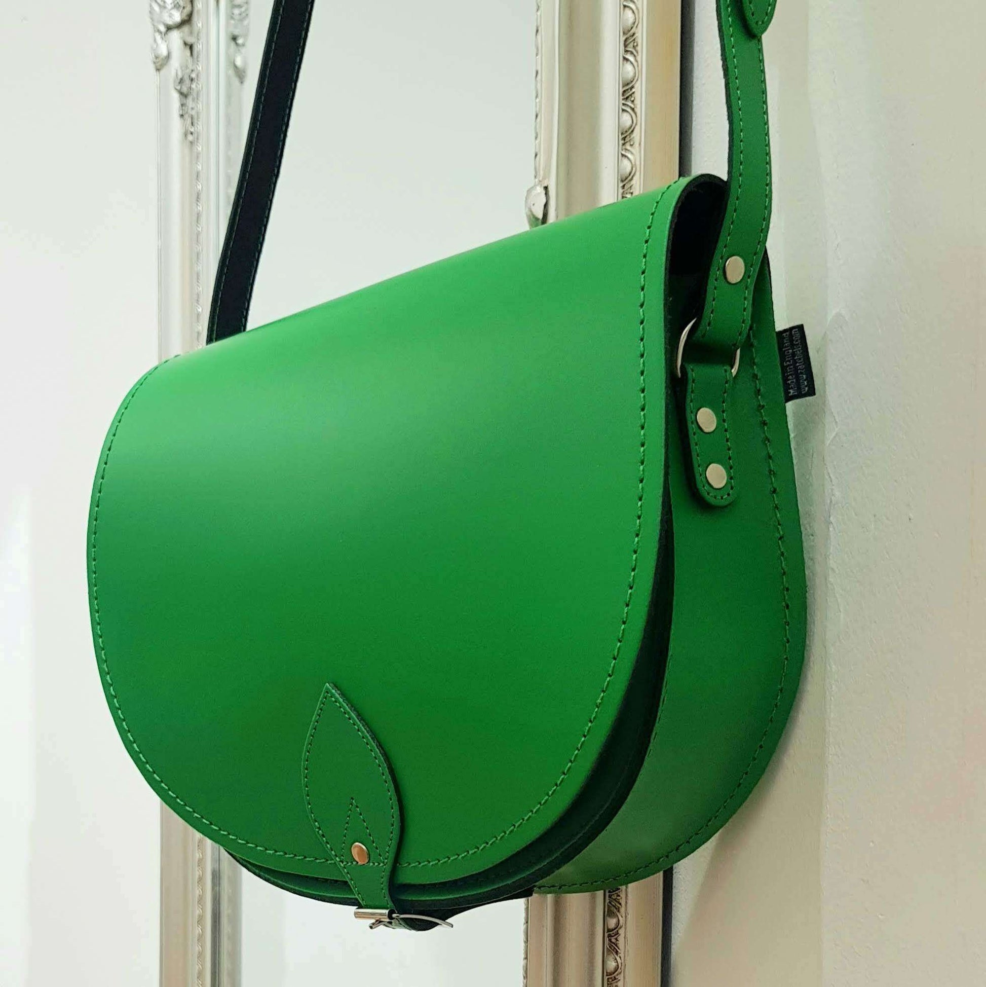 Leather Saddle Bag - Green Large - In Stock & Ready to Ship Saddle Bag leather-saddle-bag-green-large-in-stock-ready-to-ship-5107265