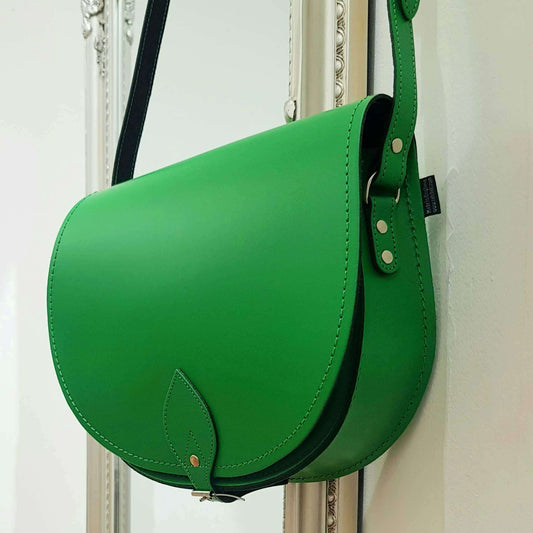 Leather Saddle Bag - Green Large - In Stock & Ready to Ship Saddle Bag leather-saddle-bag-green-large-in-stock-ready-to-ship-5107265