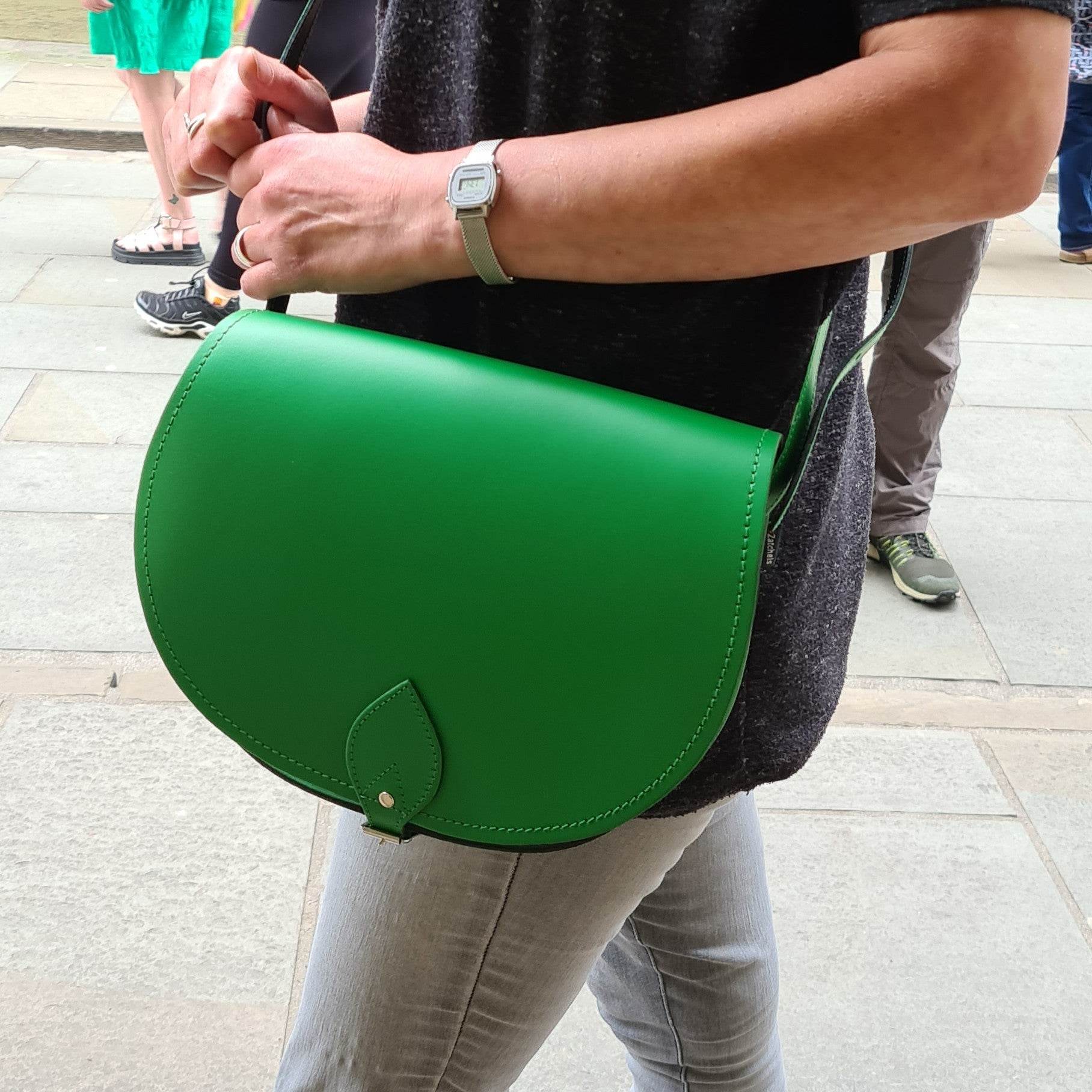 Leather Saddle Bag - Green Large - In Stock & Ready to Ship Saddle Bag leather-saddle-bag-green-large-in-stock-ready-to-ship-8268502