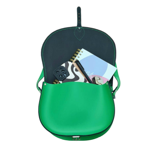 Leather Saddle Bag - Green Large - In Stock & Ready to Ship Saddle Bag leather-saddle-bag-green-large-in-stock-ready-to-ship-5373643