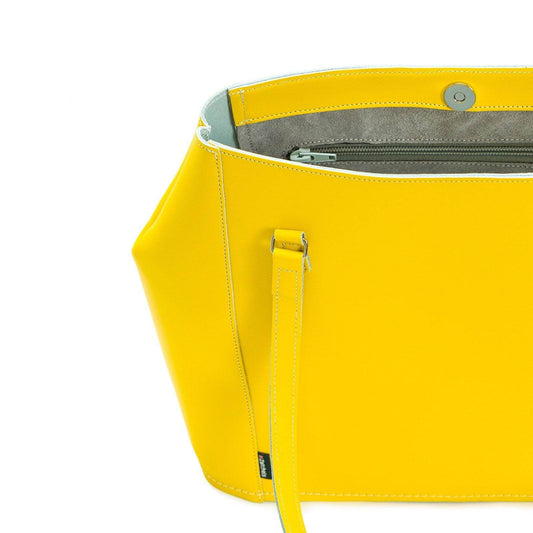 Leather Tote Bag - Pastel Daffodil Yellow Tote leather-tote-bag-pastel-daffodil-yellow-5737322