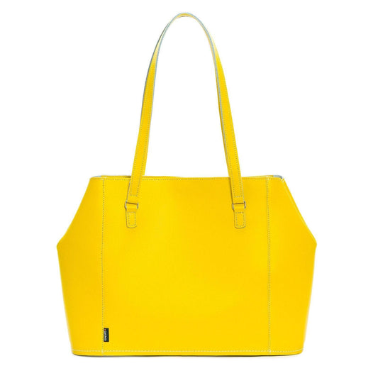 Leather Tote Bag - Pastel Daffodil Yellow Tote leather-tote-bag-pastel-daffodil-yellow-9755099