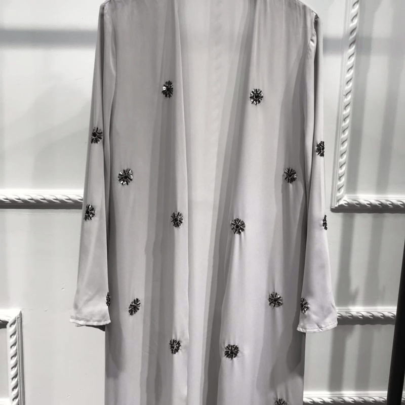 Loriya Dubai Embroidered Beads Cardigan - Fabaya UK Loriya Dubai Embroidered Beads Cardigan 1924654667586686976