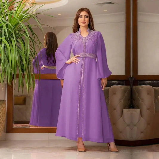 Luxury Moroccan Kaftan Dress with Belt luxury-moroccan-kaftan-dress-with-belt-1043647