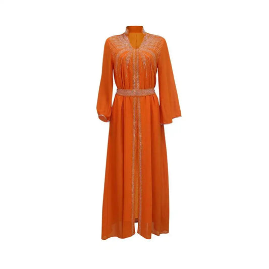 Luxury Moroccan Kaftan Dress with Belt luxury-moroccan-kaftan-dress-with-belt-8645534