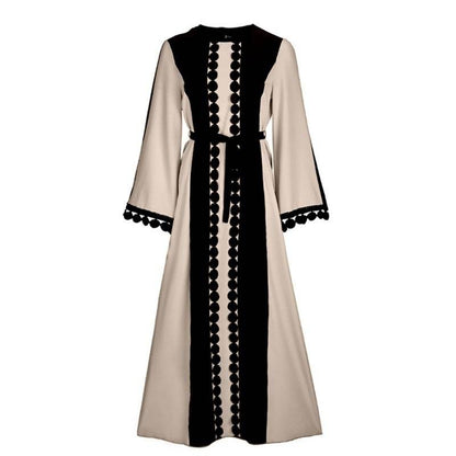 Middle Eastern lace patchwork abaya 0 middle-eastern-lace-patchwork-abaya-1487537