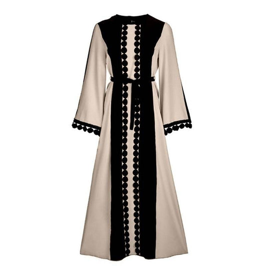 Middle Eastern lace patchwork abaya 0 middle-eastern-lace-patchwork-abaya-1487537