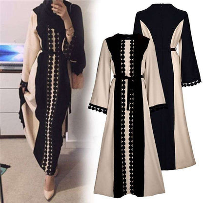 Middle Eastern lace patchwork abaya 0 middle-eastern-lace-patchwork-abaya-1147224