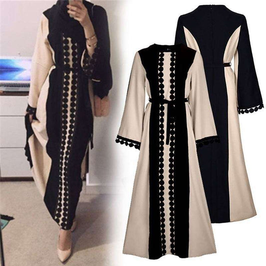 Middle Eastern lace patchwork abaya 0 middle-eastern-lace-patchwork-abaya-1147224