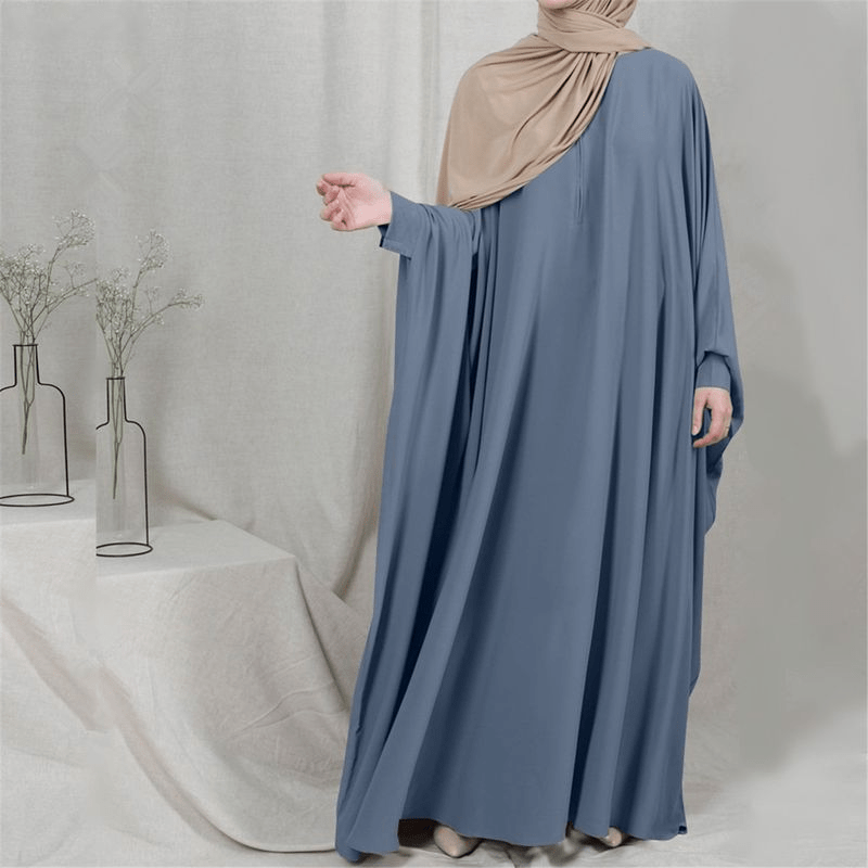 Middle Eastern Muslim women's Islamic dress robe loose bat sleeve dress - Fabaya UK Middle Eastern Muslim women's Islamic dress robe loose bat sleeve dress 1924668152831889408