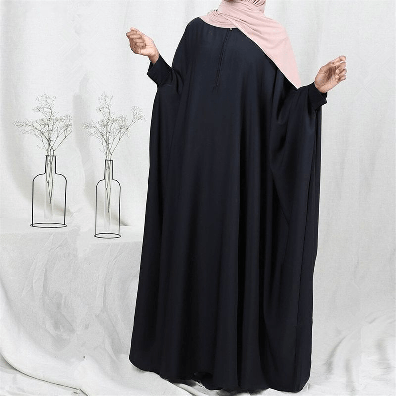 Middle Eastern Muslim women's Islamic dress robe loose bat sleeve dress - Fabaya UK Middle Eastern Muslim women's Islamic dress robe loose bat sleeve dress 1924668153008050176