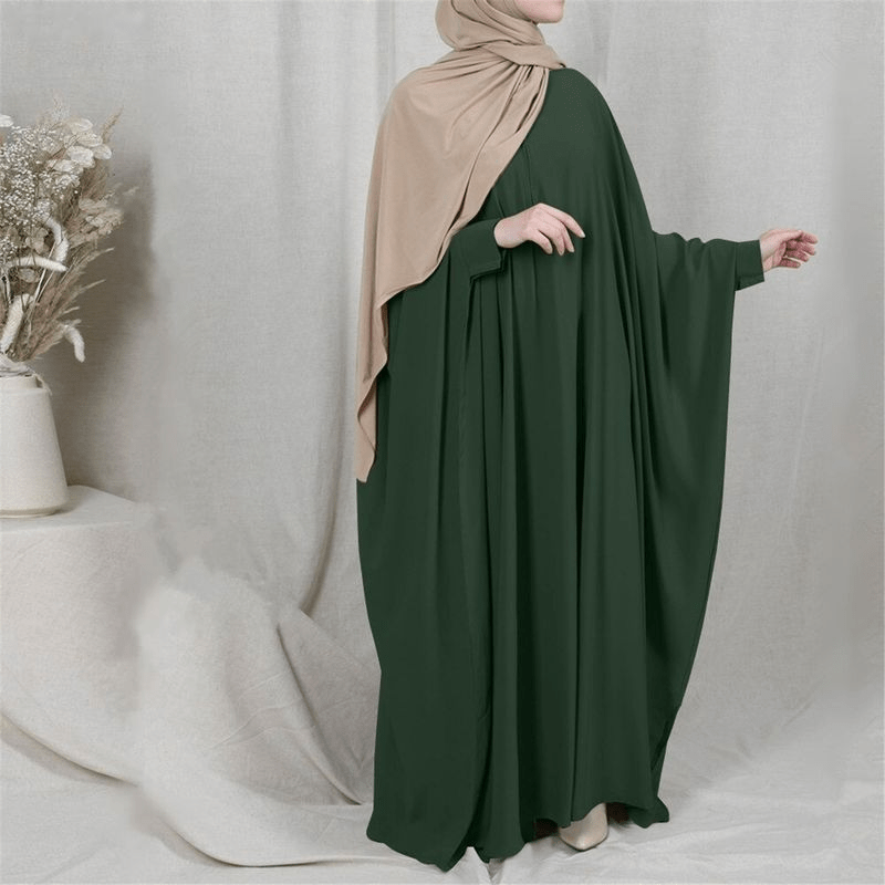 Middle Eastern Muslim women's Islamic dress robe loose bat sleeve dress - Fabaya UK Middle Eastern Muslim women's Islamic dress robe loose bat sleeve dress 1924668153184210944
