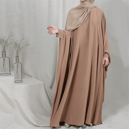 Middle Eastern Muslim women's Islamic dress robe loose bat sleeve dress - Fabaya UK Middle Eastern Muslim women's Islamic dress robe loose bat sleeve dress 1924668153729470464
