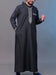 Moroccan hooded robe Luxury men's embroidered long sleeve side pocket Muslim garment Abaya Middle East Juba Thobe robe - Fabaya UK Moroccan hooded robe Luxury men's embroidered long sleeve side pocket Muslim garment Abaya Middle East Juba Thobe robe S494d66800c174cbca2d6b394c37a4df4c
