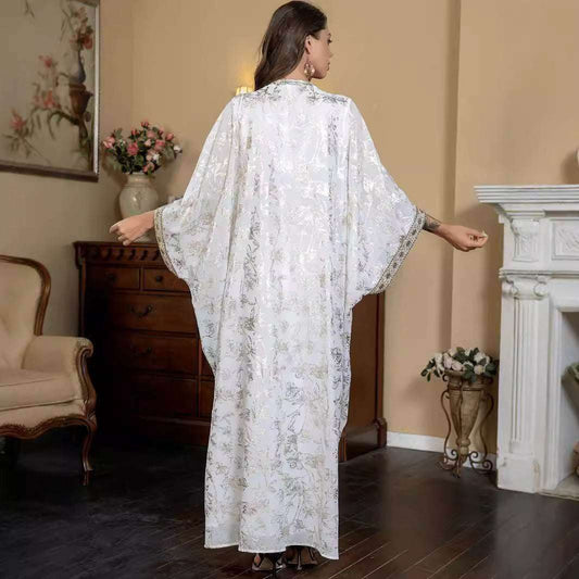 One-piece Bronzing Robe Abaya - Fabaya UK abaya one piece