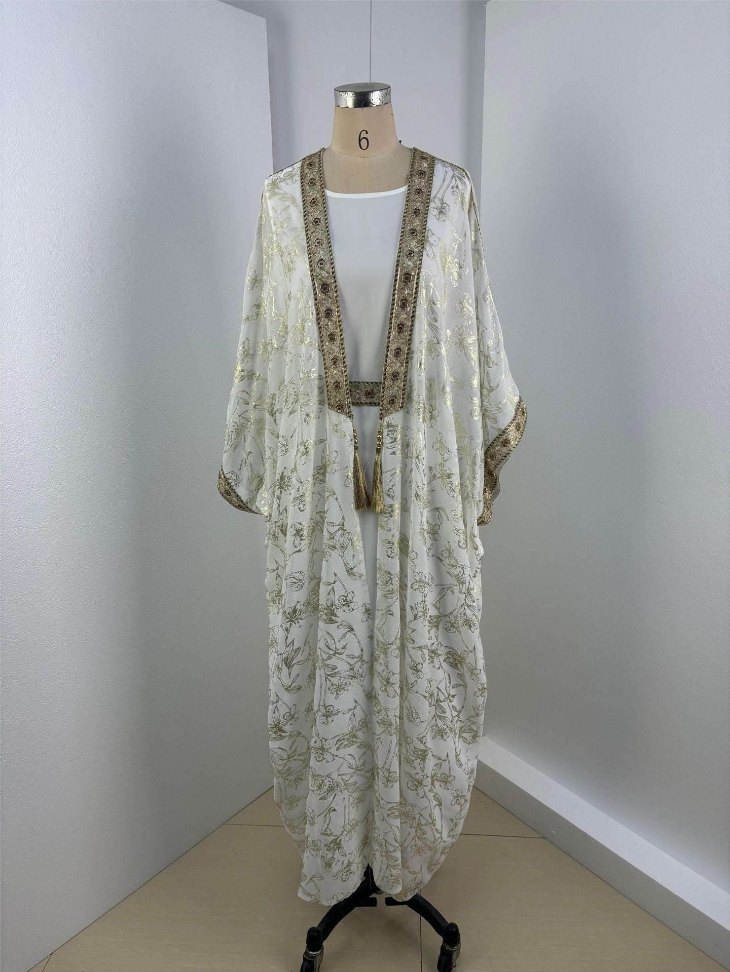 One-piece Bronzing Robe Abaya - Fabaya UK abaya one piece