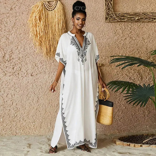 Plus Size Embroidered Kaftan Swim Cover-Up plus-size-embroidered-kaftan-swim-cover-up-8151085