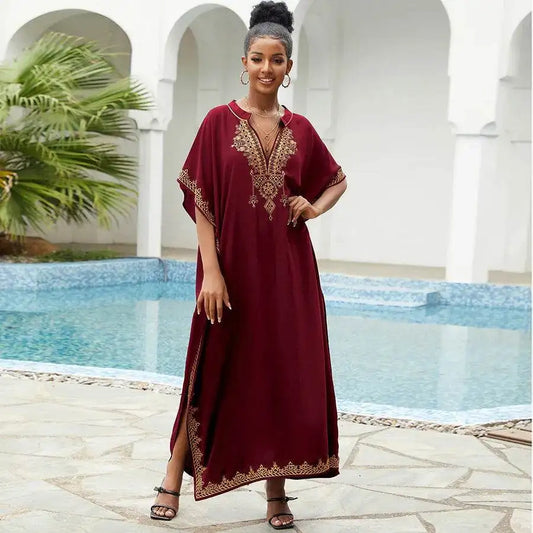 Plus Size Embroidered Kaftan Swim Cover-Up plus-size-embroidered-kaftan-swim-cover-up-1877292
