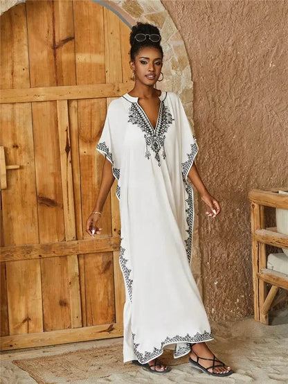Plus Size Embroidered Kaftan Swim Cover-Up plus-size-embroidered-kaftan-swim-cover-up-5959306