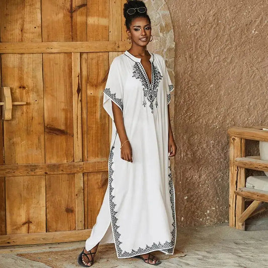 Plus Size Embroidered Kaftan Swim Cover-Up plus-size-embroidered-kaftan-swim-cover-up-7634953