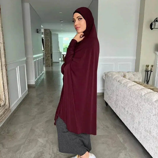 Premium Full Cover Muslim Abaya & Hijab Set premium-full-cover-muslim-abaya-hijab-set-6446052