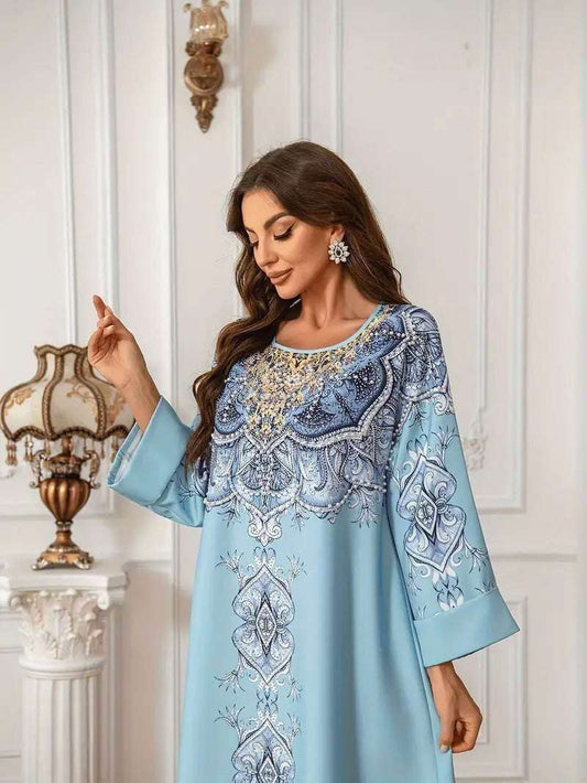 Printed Lace Abaya 4 printed-lace-abaya-8224633