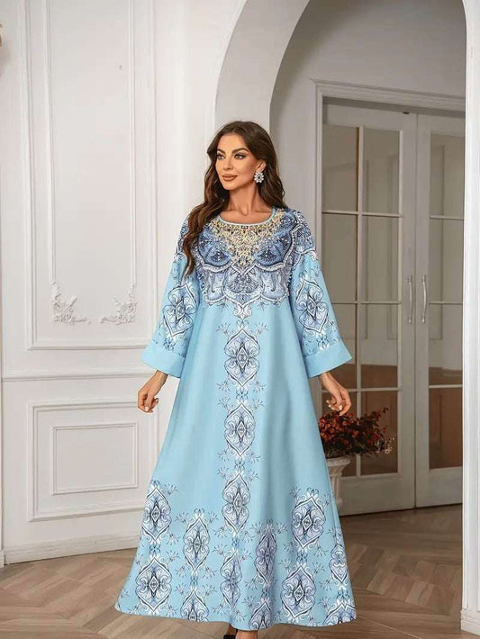 Printed Lace Abaya 4 printed-lace-abaya-9308810